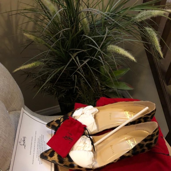 CHRISTIAN LOUBOUTIN Rocket 45 Patent Leopardino - Picture 4 of 14